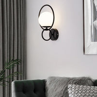 Applique murale moderne double anneaux Miros