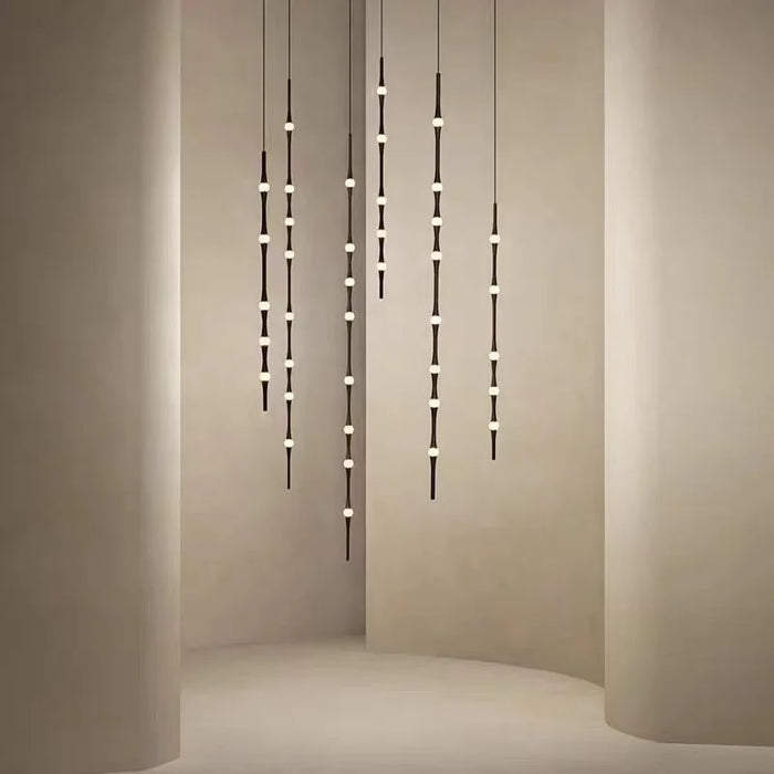 Lustre LED Minimaliste en Aluminium Acrylique pour Hôtel - 3000K