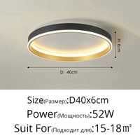 Plafonnier LED Moderne Nordique pour un Éclairage Intérieur de Qualité
