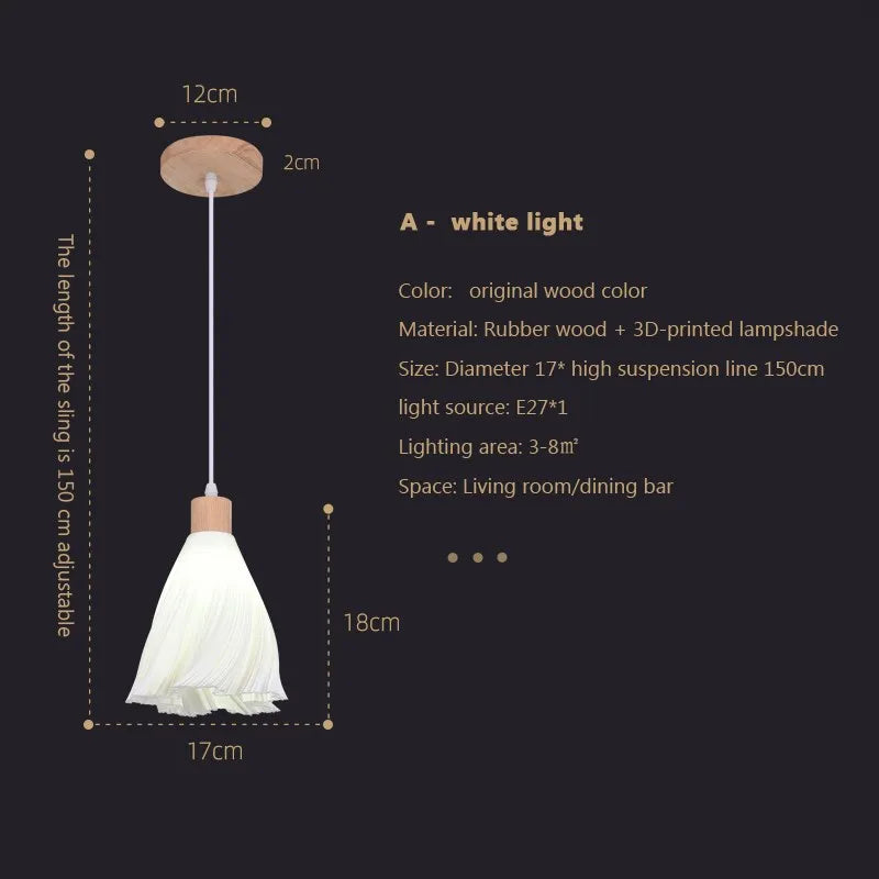 Suspension LED en verre au design nordique contemporain