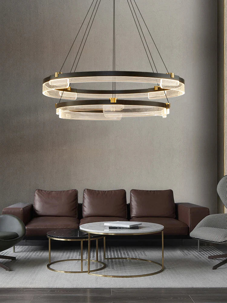 Lustre LED Nordic Zen pour Salon de Thé - Style Moderne Minimaliste