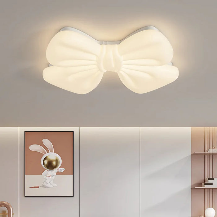Plafonnier LED "Nœud Romantique" pour Petite Fille