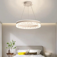 Lustre LED circulaire avec télécommande décorative