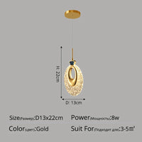 Lustre de luxe moderne à tête unique