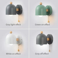 Applique Murale LED Macaron Nordique - Décoration Moderne avec Interrupteur