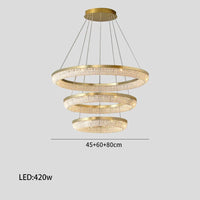 Lustre de luxe LED rond design moderne 2024 pour intérieur - Élégance Lumineuse