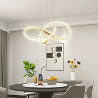 Lustre LED Design Moderne Doré - Luxe et Élégance