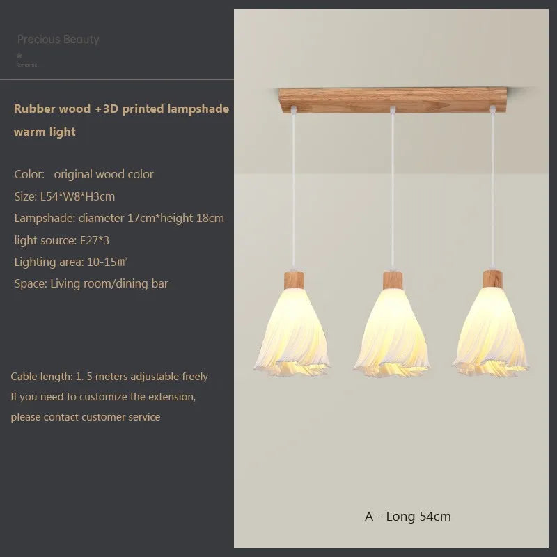 Suspension LED en verre au design nordique contemporain
