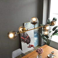 Lustre boule en verre design