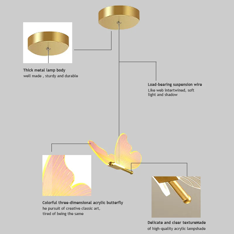 Suspension LED moderne en acrylique avec 3 couleurs - LuminaBloc™