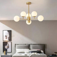 Suspension LED en verre : design nordique moderne et minimaliste
