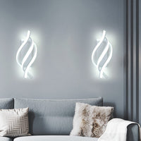 Applique murale LED en spirale d'aluminium - Style Psalm