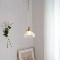 Suspension vintage en laiton et verre japonais pour un éclairage de maison authentique