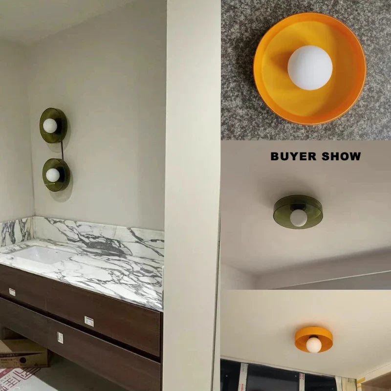 Applique murale en verre italien aux couleurs vives