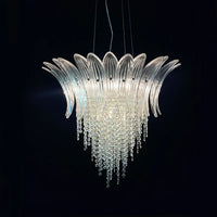 Lustre LED Moderne Européen avec Décoration en Cristal