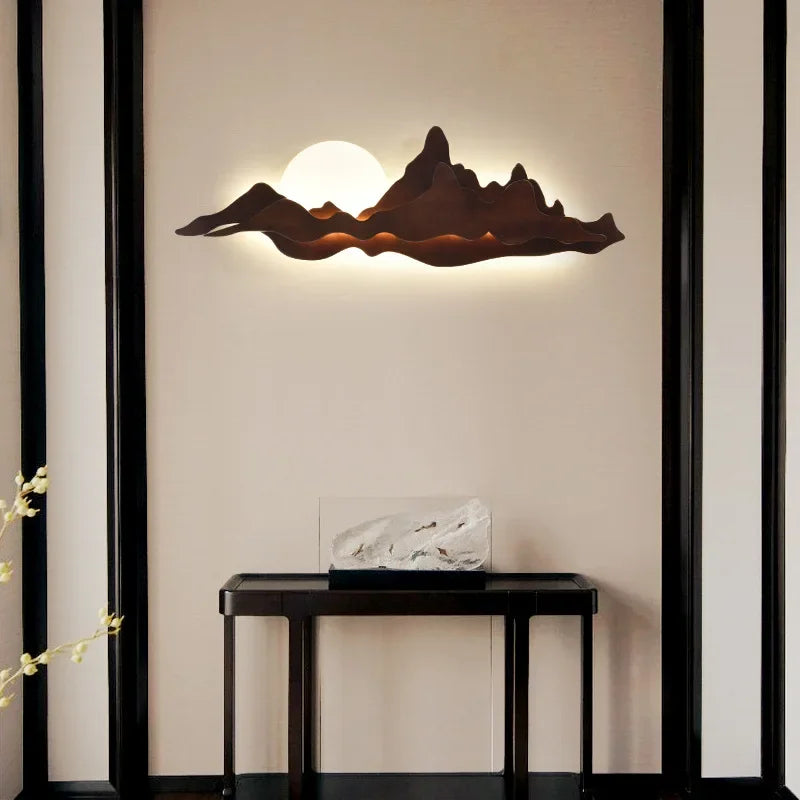 Applique murale Zen thé en bois massif