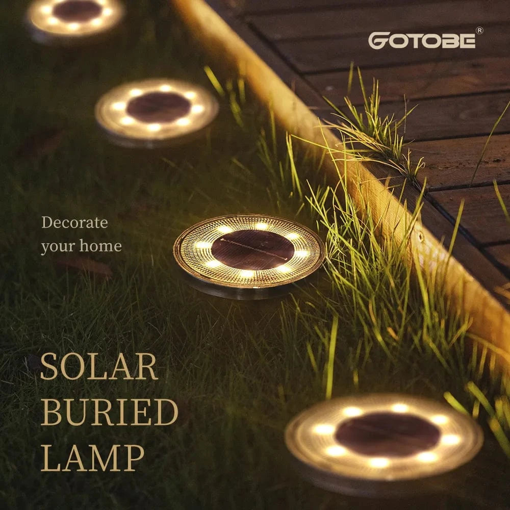 Lampe de sol solaire LED IP68 brandé