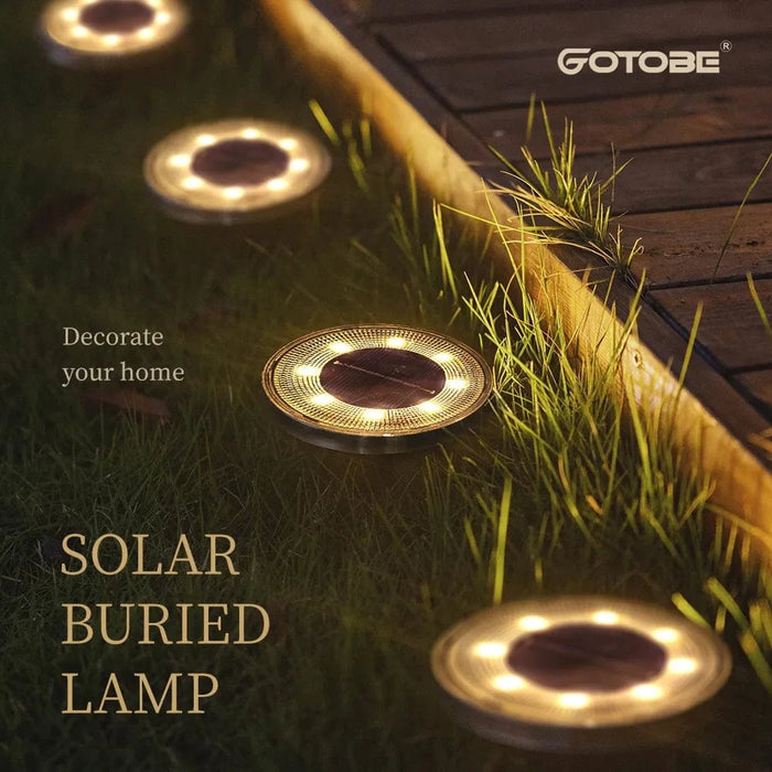 Lampe de sol solaire LED IP68 brandé