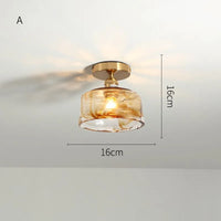 Lustre plafonnier nordique en verre pour Loft et maison industrielle
