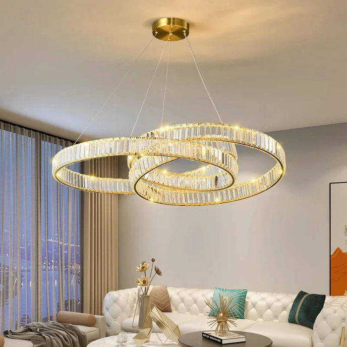 Lustre en cristal de luxe pour décoration intérieure modernisque