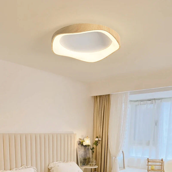 Plafonnier LED moderne minimaliste noir blanc gris en forme de fleur pour décoration intérieure