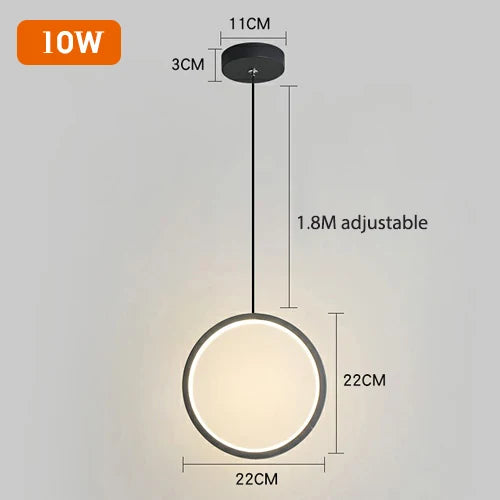 Suspension LED de design moderne