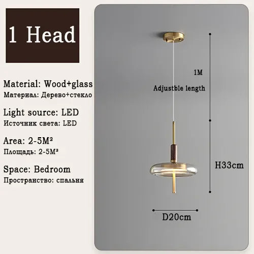 Nordique Loft : Suspension LED en verre pour une décoration moderne de la maison