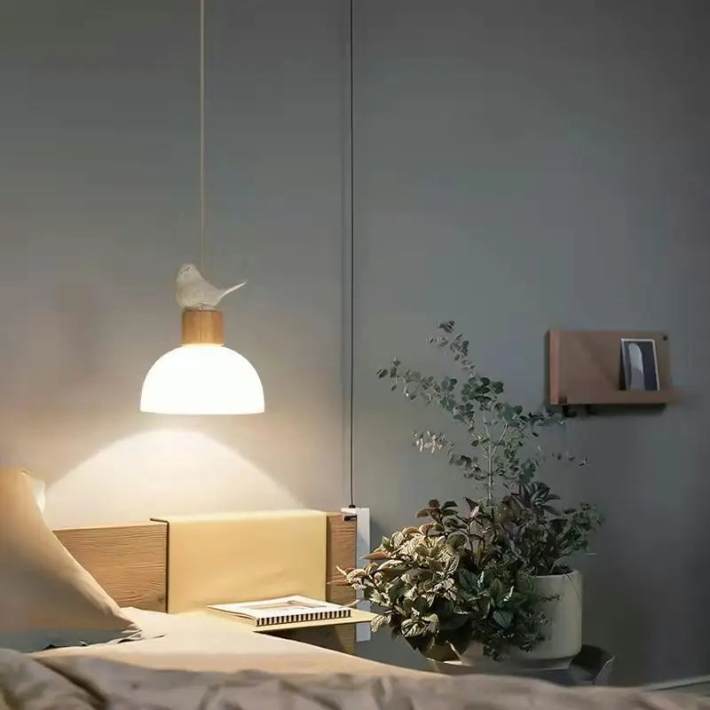 Suspension en verre nordique minimaliste - Élégance épurée