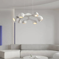 Lustre LED de style Wabi-Sabi japonais pour villa clubhouse duplex