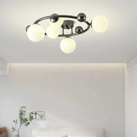 Lampe Suspendue Nordique en Métal et Verre avec Fil Réglable - Élégance Scandinave