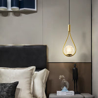 Suspension LED design pour intérieur avec cordon G9