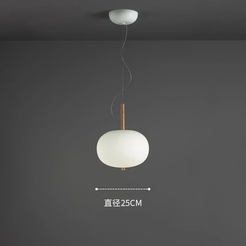 Lustre Nordique en Verre avec Suspension LED - Idéal pour une Décoration Tendance