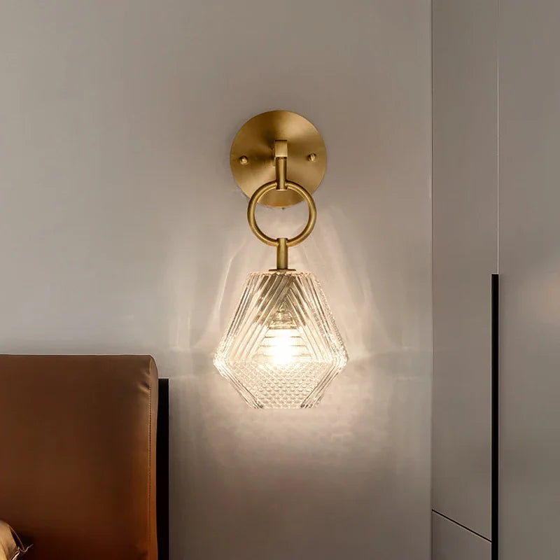 Applique murale en verre style nordique américain LED vintage Edison - Edition Limitée