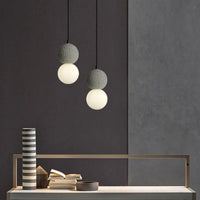 Suspension LED Ballsy Cement - Style Nordique Moderne