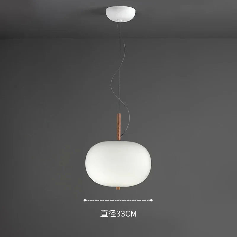 Lustre Nordique en Verre avec Suspension LED - Idéal pour une Décoration Tendance
