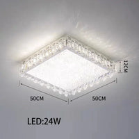 Lustre moderne en cristal avec lampes LED pour une décoration sophistiquée