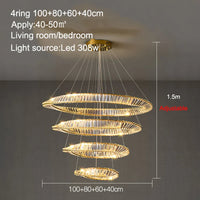 Lustre de plafond en cristal LED nordique de luxe pour salon et salle à manger