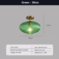 Plafonnier LED en verre nordique minimaliste pour un style moderne