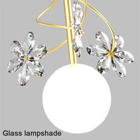 Suspension LED en cristal nordique, design décoratif