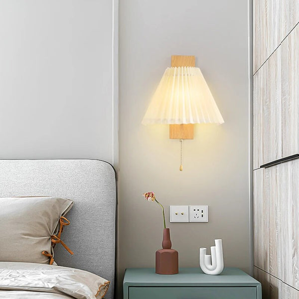 Applique murale bois LED nordique