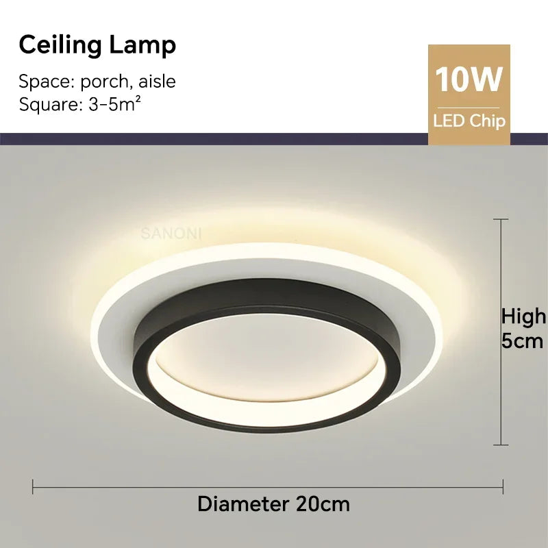 Lustre LED Moderne Pour Allée, Escaliers et Chambre