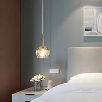 Suspension LED nordique en verre design