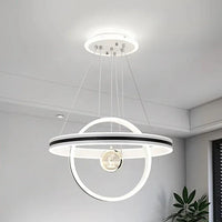 Lustre circulaire de luxe en cristal pour restaurant Prestige Élan.
