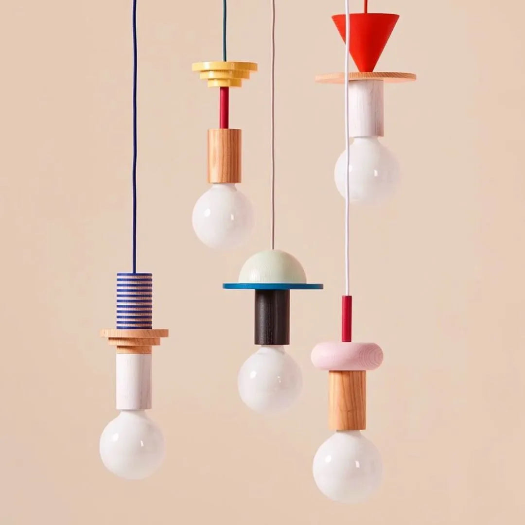 Lampe nordique en bois - Suspension LED - Décoration lumineuse pour la maison