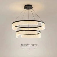 Lustre LED Anneaux Suspendu Nordique Moderne