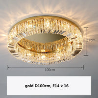 Plafonnier Led en cristal au design contemporain