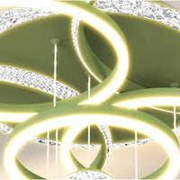 Plafonnier LED cristal Qingshe Smart Home