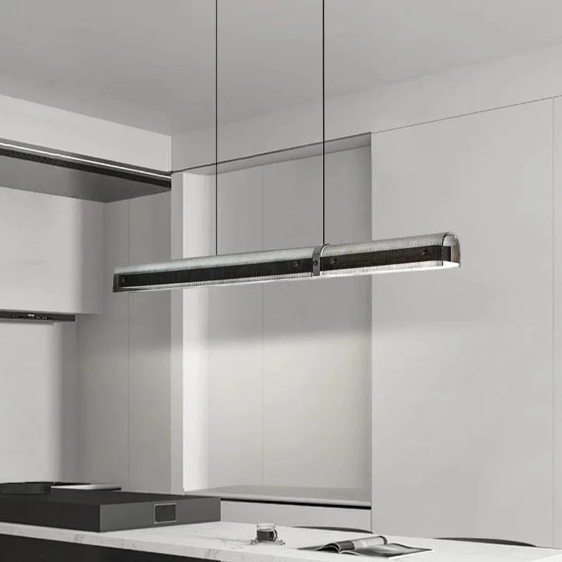 Lampes suspendues LED en acrylique avec 3 gradations et style minimaliste, hauteur ajustable