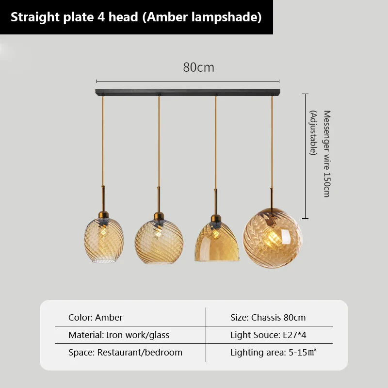 Suspensions LED en verre ultra tendance
