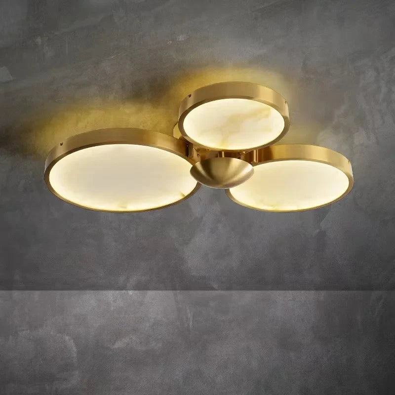 Plafonnier LED Moderne en Marbre Naturel - Luminaire Décoratif 2024